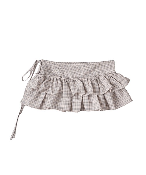 あ FRILL スカート レースティアードミニスカート ミニスカート フリルスカート