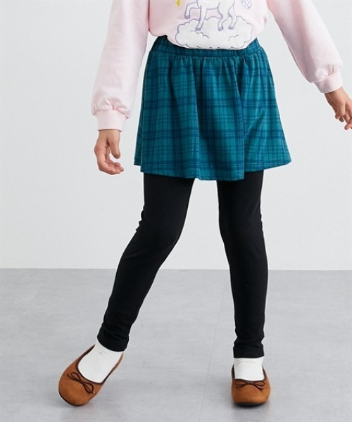 QUNTSTYLE（キュントスタイル）の「ポケット付き10分丈スカッツ（その他パンツ・キッズ・グレー系/ブラック系/ブラック×ホワイト/ネイビー/グレー/オフホワイト/ミント/ラベンダー/グリーン系/ブラック系1/ブラック/ネイビー系・100/130/120/110/160/150/140/170）」の9枚目の写真