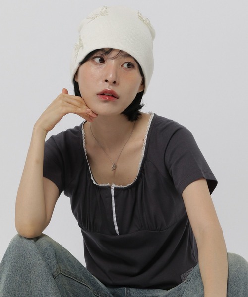 la belle Etude BIG  リボンニット帽　ライトパープル 楽天市場】23-24 HOWL / ハウル SLASH Beanie メンズ レディース