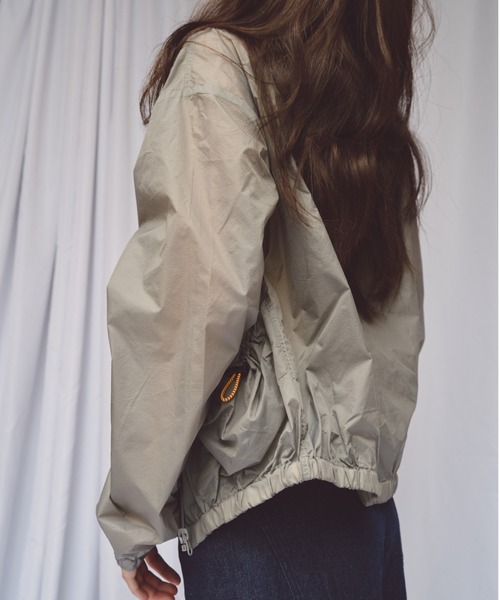 common gull products.（コモンガルプロダクツ）の「シアーな、ブルゾン（ブルゾン・レディース・チャコール/オレンジ/アイボリー・SMALL/MEDIUM）」の17枚目の写真