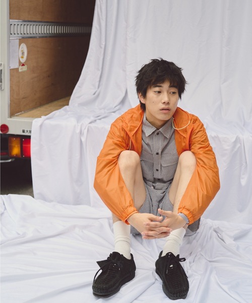 common gull products.（コモンガルプロダクツ）の「シアーな、ブルゾン（ブルゾン・レディース・チャコール/オレンジ/アイボリー・SMALL/MEDIUM）」の18枚目の写真