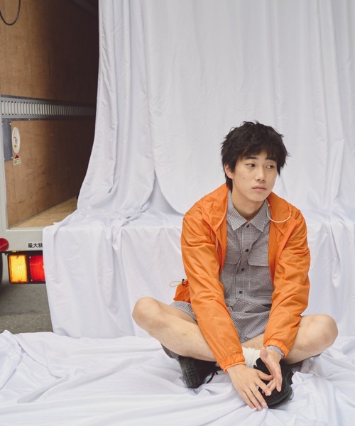 common gull products.（コモンガルプロダクツ）の「シアーな、ブルゾン（ブルゾン・レディース・チャコール/オレンジ/アイボリー・SMALL/MEDIUM）」の19枚目の写真