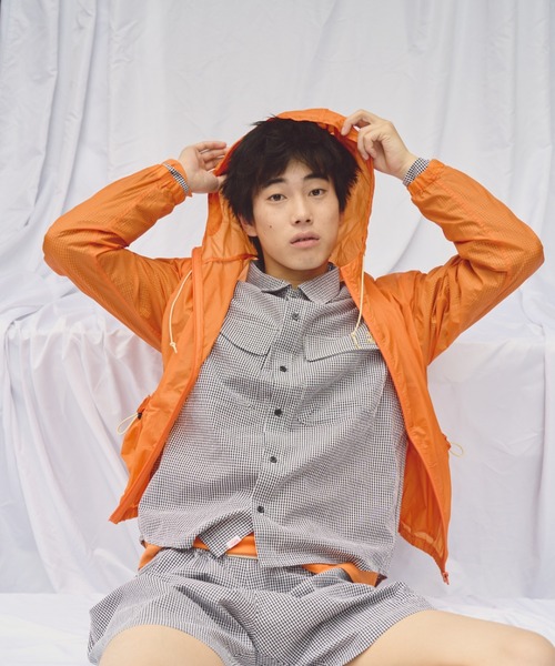 common gull products.（コモンガルプロダクツ）の「シアーな、ブルゾン（ブルゾン・レディース・チャコール/オレンジ/アイボリー・SMALL/MEDIUM）」の10枚目の写真