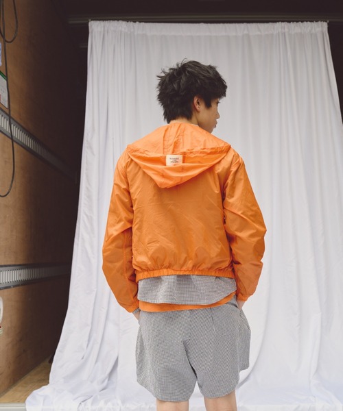 common gull products.（コモンガルプロダクツ）の「シアーな、ブルゾン（ブルゾン・レディース・チャコール/オレンジ/アイボリー・SMALL/MEDIUM）」の8枚目の写真