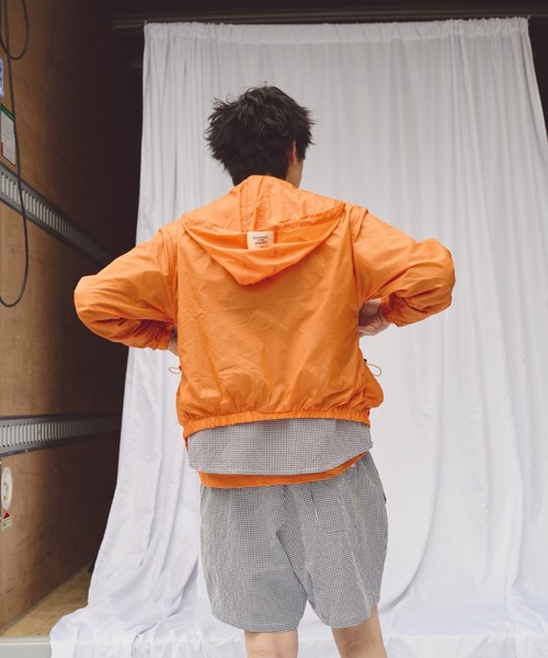 common gull products.（コモンガルプロダクツ）の「シアーな、ブルゾン（ブルゾン・レディース・チャコール/オレンジ/アイボリー・SMALL/MEDIUM）」の9枚目の写真
