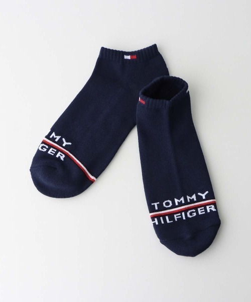 TOMMY HILFIGER（トミーヒルフィガー）の「【3足セット】TOMMY HILFIGER メンズ レディース オーガニックコットン混 足底パイル ワンポイントロゴ スニーカーソックス 92554054（ソックス/靴下・メンズ・その他2/その他3/ブラック・23～25cm/25～27cm）」の4枚目の写真