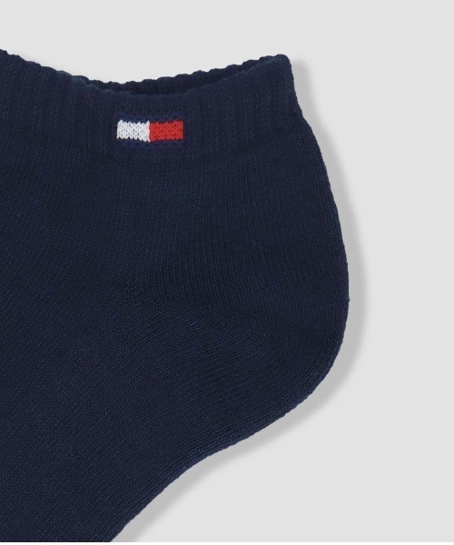 TOMMY HILFIGER（トミーヒルフィガー）の「【3足セット】TOMMY HILFIGER メンズ レディース オーガニックコットン混 足底パイル ワンポイントロゴ スニーカーソックス 92554054（ソックス/靴下・メンズ・その他2/その他3/ブラック・23～25cm/25～27cm）」の7枚目の写真