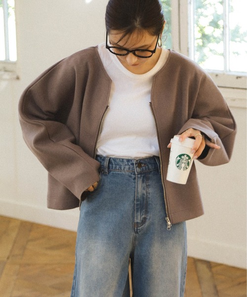 まー夢様】【美品】ANAYIオフホワイトジャケット