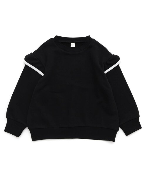 apres les cours(アプレレクール)の「7days Style/パイピングフリルトレーナー(スウェット・キッズ・ブルー/ブラック/アイボリー/ラベンダー・80/90/100/110/120/130/140)」の8枚目の写真