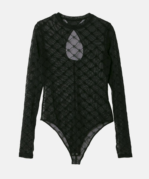 LE CIEL BLEU(ルシェルブルー)の「ジオメトリックプリントボディスーツ / Geometric Print Bodysuit(Tシャツ/カットソー・レディース・ライトブルー/ベージュ/ブラック・36/38)」の17枚目の写真