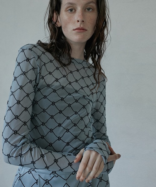 セール】ジオメトリックプリントボディスーツ / Geometric Print