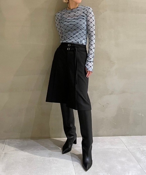 LE CIEL BLEU ルシエルブルー ドット シャツ　美品　試着のみ ル シェル ブルー - LE CIEL BLEU | Fitty Broad Shirt-White-36