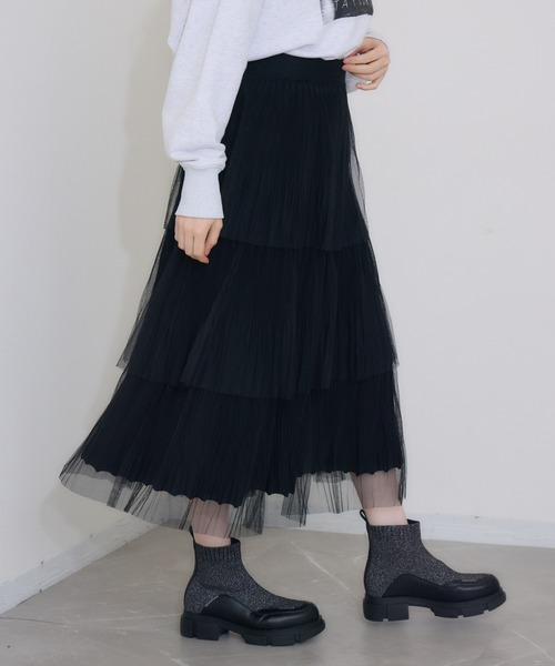 Paradise Picnic（パラダイスピクニック）の「JETEE  ラメニットブーツ（ブーツ・レディース・グレー/ブラック・MEDIUM/LARGE）」の6枚目の写真