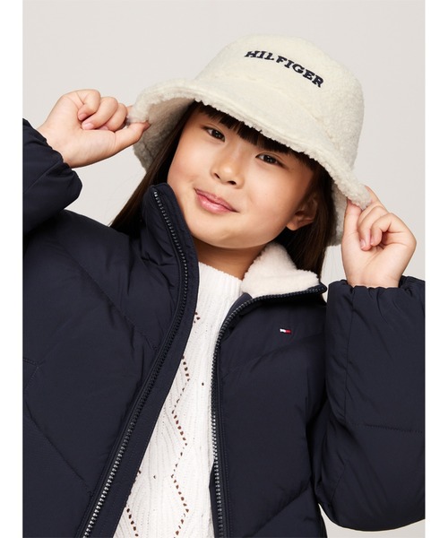 TOMMY HILFIGER（トミーヒルフィガー）の「モノタイプテディバケットハット（ハット・キッズ・ホワイト・L-XL/S-M）」の6枚目の写真