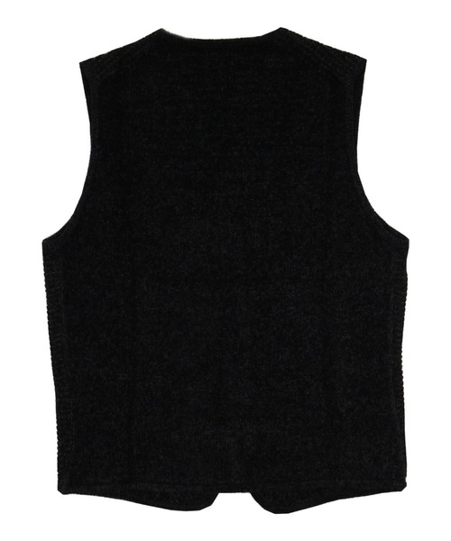 BRICK HOUSE by TOKYO SHIRT(ブリックハウス)の「ワッフルモール糸 メンズニットジレ(ベスト・メンズ・ネイビー/ブラック・LL/M/L/XL)」の5枚目の写真