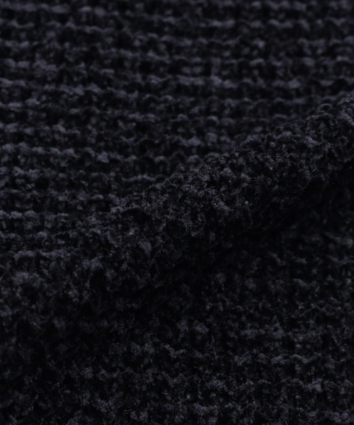 BRICK HOUSE by TOKYO SHIRT(ブリックハウス)の「ワッフルモール糸 メンズニットジレ(ベスト・メンズ・ネイビー/ブラック・LL/M/L/XL)」の6枚目の写真