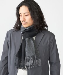 SHIPS | SHIPS: <パネル>カシミヤ ダブルフェイス マフラー(マフラー)