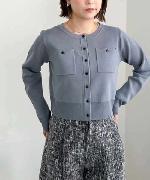 archives（アルシーヴ）の「ミラノリブニットカーディガン（カーディガン/ボレロ・レディース・アイボリー/ブラック/ブルー/ブラウン/レッド系その他・MEDIUM）」の5枚目の写真