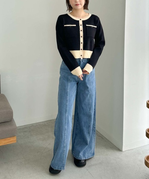 archives（アルシーヴ）の「ミラノリブニットカーディガン（カーディガン/ボレロ・レディース・アイボリー/ブラック/ブルー/ブラウン/レッド系その他・MEDIUM）」の9枚目の写真