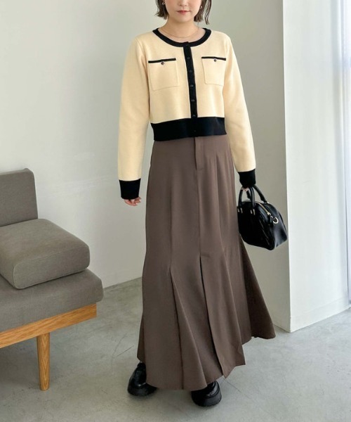 archives（アルシーヴ）の「ミラノリブニットカーディガン（カーディガン/ボレロ・レディース・アイボリー/ブラック/ブルー/ブラウン/レッド系その他・MEDIUM）」の15枚目の写真