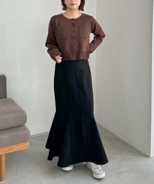 archives（アルシーヴ）の「ミラノリブニットカーディガン（カーディガン/ボレロ・レディース・アイボリー/ブラック/ブルー/ブラウン/レッド系その他・MEDIUM）」の18枚目の写真