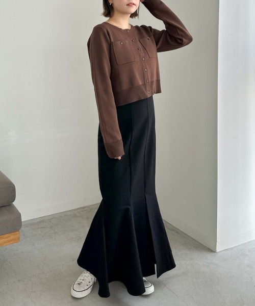 archives（アルシーヴ）の「ミラノリブニットカーディガン（カーディガン/ボレロ・レディース・アイボリー/ブラック/ブルー/ブラウン/レッド系その他・MEDIUM）」の19枚目の写真