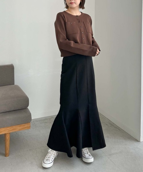 archives（アルシーヴ）の「ミラノリブニットカーディガン（カーディガン/ボレロ・レディース・アイボリー/ブラック/ブルー/ブラウン/レッド系その他・MEDIUM）」の20枚目の写真