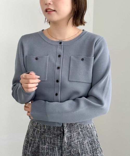 archives（アルシーヴ）の「ミラノリブニットカーディガン（カーディガン/ボレロ・レディース・アイボリー/ブラック/ブルー/ブラウン/レッド系その他・MEDIUM）」の21枚目の写真