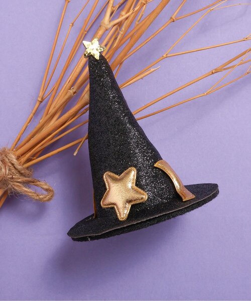 apres les cours（アプレレクール）の「魔女ハットヘアクリップ（バレッタ/ヘアクリップ・キッズ・ブラック・FREE）」の8枚目の写真