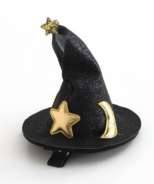 apres les cours（アプレレクール）の「魔女ハットヘアクリップ（バレッタ/ヘアクリップ・キッズ・ブラック・FREE）」の3枚目の写真