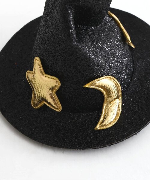 apres les cours（アプレレクール）の「魔女ハットヘアクリップ（バレッタ/ヘアクリップ・キッズ・ブラック・FREE）」の5枚目の写真