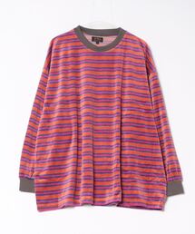 BIG FIELD | 先染めボーダーベロアカットソー/おとな(Tシャツ/カットソー)