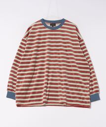 BIG FIELD | 先染めボーダーベロアカットソー/おとな(Tシャツ/カットソー)