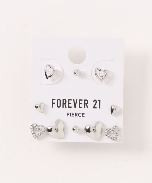 FOREVER 21（フォーエバー トゥエンティーワン）の「5SETハートピアス2（ピアス（両耳用）・レディース・ゴールド/シルバー・FREE）」の8枚目の写真