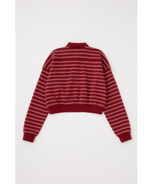 MOUSSY（マウジー）の「EMBROIDERY POLO プルオーバー（スウェット・レディース・オフホワイト/ネイビー/ボルドー・FREE）」の17枚目の写真