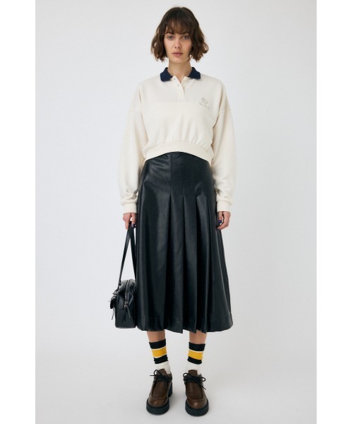 MOUSSY（マウジー）の「EMBROIDERY POLO プルオーバー（スウェット・レディース・オフホワイト/ネイビー/ボルドー・FREE）」の22枚目の写真