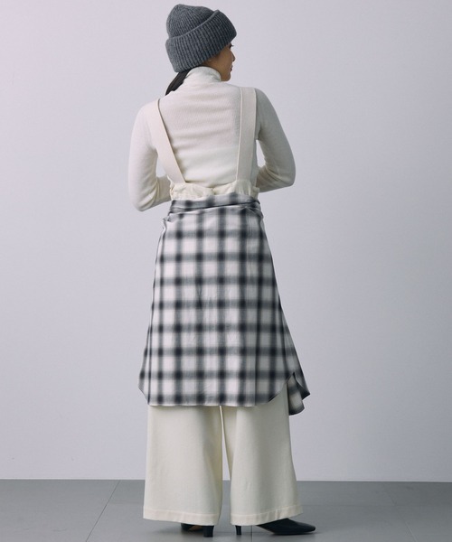 BABYLONE（バビロン）の「リブタートルニットプルオーバー（ニット/セーター・レディース・オフホワイト/グレー/ブラック・フリー）」の9枚目の写真