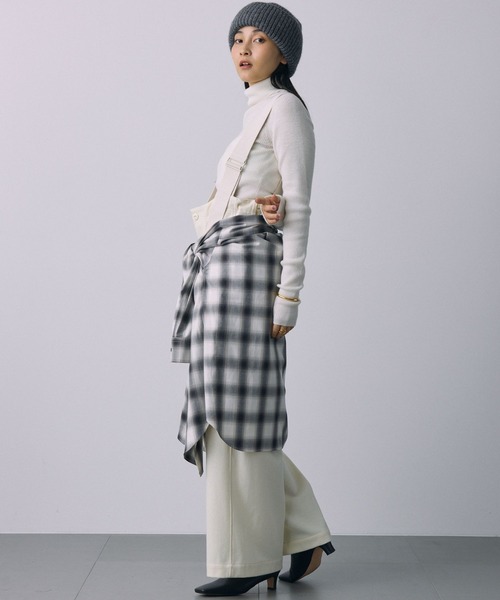 BABYLONE（バビロン）の「リブタートルニットプルオーバー（ニット/セーター・レディース・オフホワイト/グレー/ブラック・フリー）」の8枚目の写真