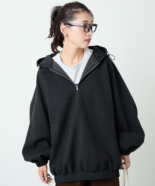 【セール】限定展開 中綿 異素材 ドッキング 切り替え パーカー（パーカー）｜FREAK'S STORE（フリークスストア）