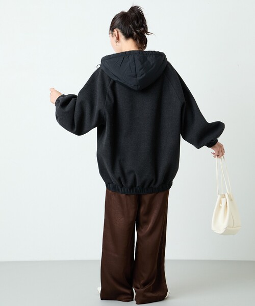 【セール】限定展開 中綿 異素材 ドッキング 切り替え パーカー（パーカー）｜FREAK'S STORE（フリークスストア）