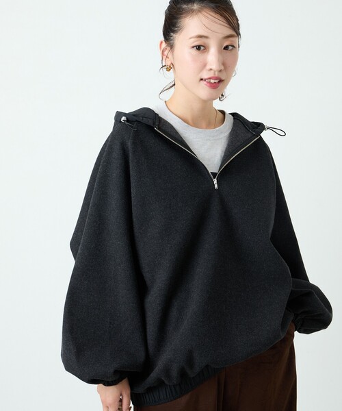 【セール】限定展開 中綿 異素材 ドッキング 切り替え パーカー（パーカー）｜FREAK'S STORE（フリークスストア）