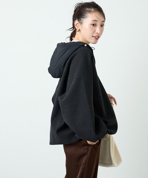 【セール】限定展開 中綿 異素材 ドッキング 切り替え パーカー（パーカー）｜FREAK'S STORE（フリークスストア）