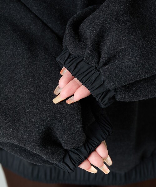 【セール】限定展開 中綿 異素材 ドッキング 切り替え パーカー（パーカー）｜FREAK'S STORE（フリークスストア）