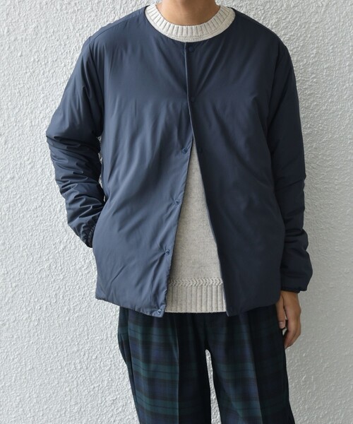 【WEB限定】SHIPS any: 〈洗濯機可能〉FELLEX 中綿 ボタン カーディガン◇