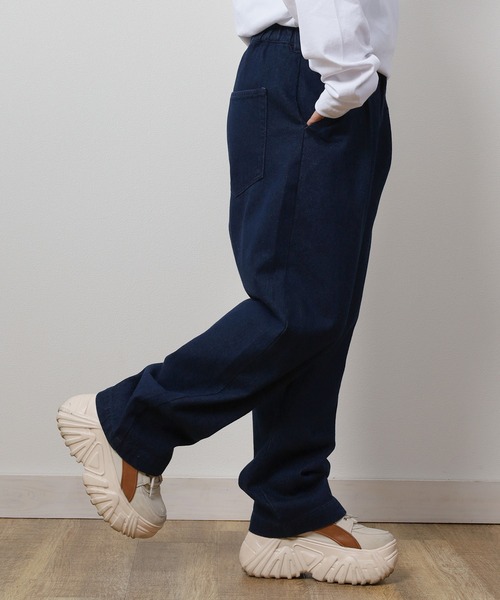 ウォッシュ ワイドデニムパンツ ビックシルエット r-2047 ウォッシュドワイドデニムパンツ | ファッション通販サイト NUGU