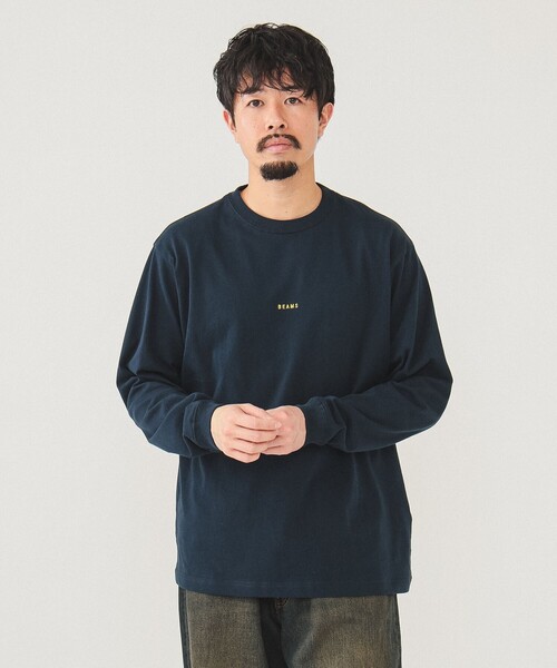 BEAMS(ビームス)の「【ビームスの百名品】ミニロゴ クルーネック Tシャツ(Tシャツ/カットソー・メンズ・ホワイト/ブラック/ネイビー・X-LARGE/LARGE/MEDIUM/SMALL/XX-LARGE)」の3枚目の写真