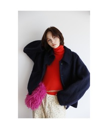 color rib turtle knit