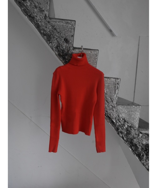 Katrin TOKYO（カトリーントーキョー）の「color rib turtle knit（ニット/セーター・レディース・ブルー/グレー/レッド/キャメル・XS/FREE）」の8枚目の写真