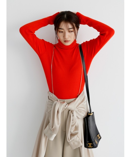 Katrin TOKYO（カトリーントーキョー）の「color rib turtle knit（ニット/セーター・レディース・ブルー/グレー/レッド/キャメル・XS/FREE）」の21枚目の写真