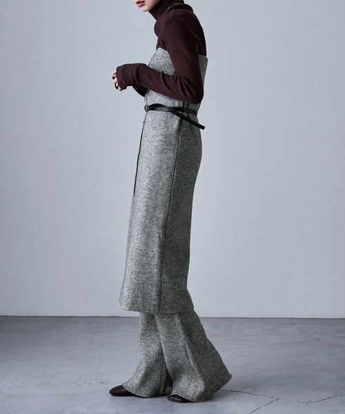 etoll.（エトル）の「アルパカタッチリブニットフレアパンツ（その他パンツ・レディース・モカ/グレー/ブラック・FREE）」の17枚目の写真